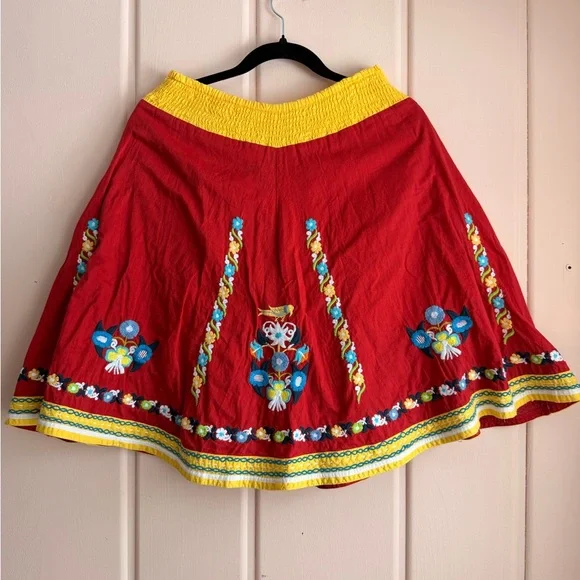 Vintage Double D Ranchwear Embroidered Skirt SzS - Picture 3 of 6